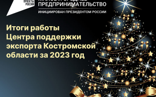 Центр поддержки экспорта Костромской области в 2024 году продолжит оказание услуг костромским предпринимателям